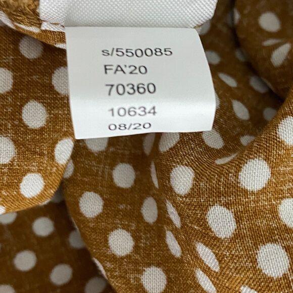 New LOFT Dotted Pintucked Long Sleeve Blouse Women's Size Large - Picture 5 of 7